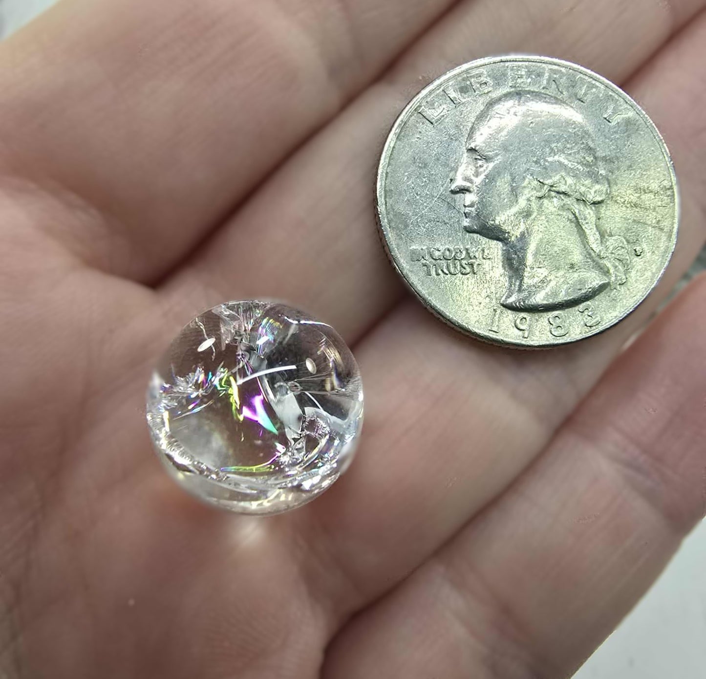 Rainbow Quartz Spheres
