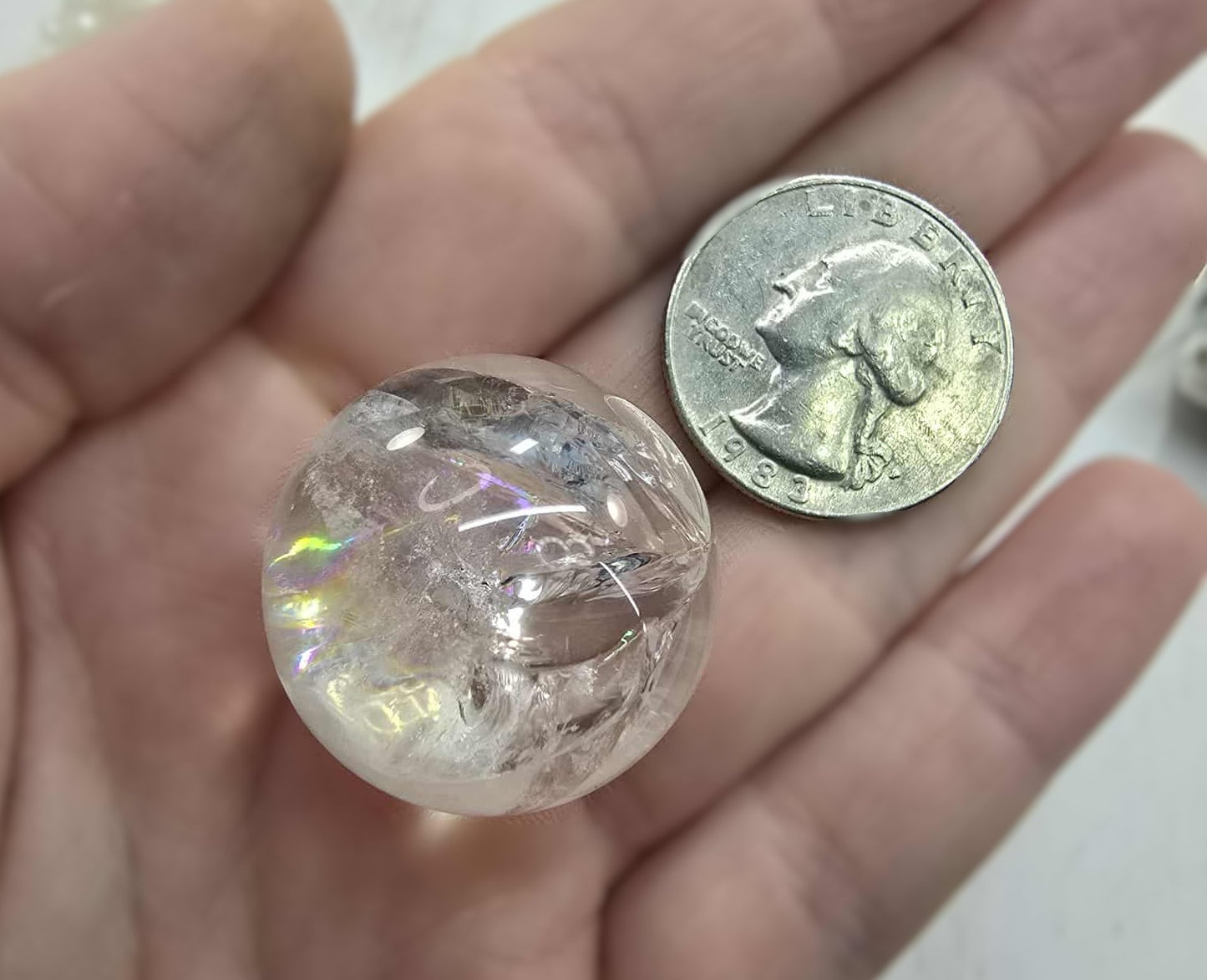 Rainbow Quartz Spheres