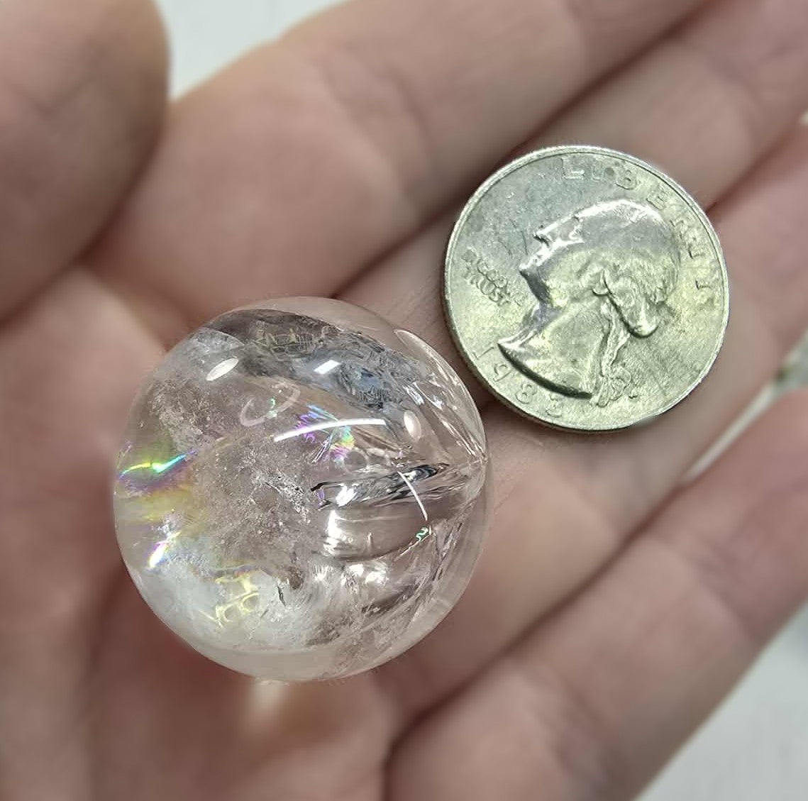 Rainbow Quartz Spheres